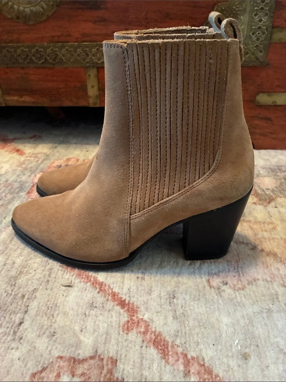 Clark’s Women's Suede Ankle Boots - Tan